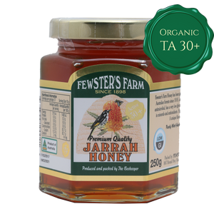 Fewster’s Farm Organic Jarrah Honey TA30+ (250g)